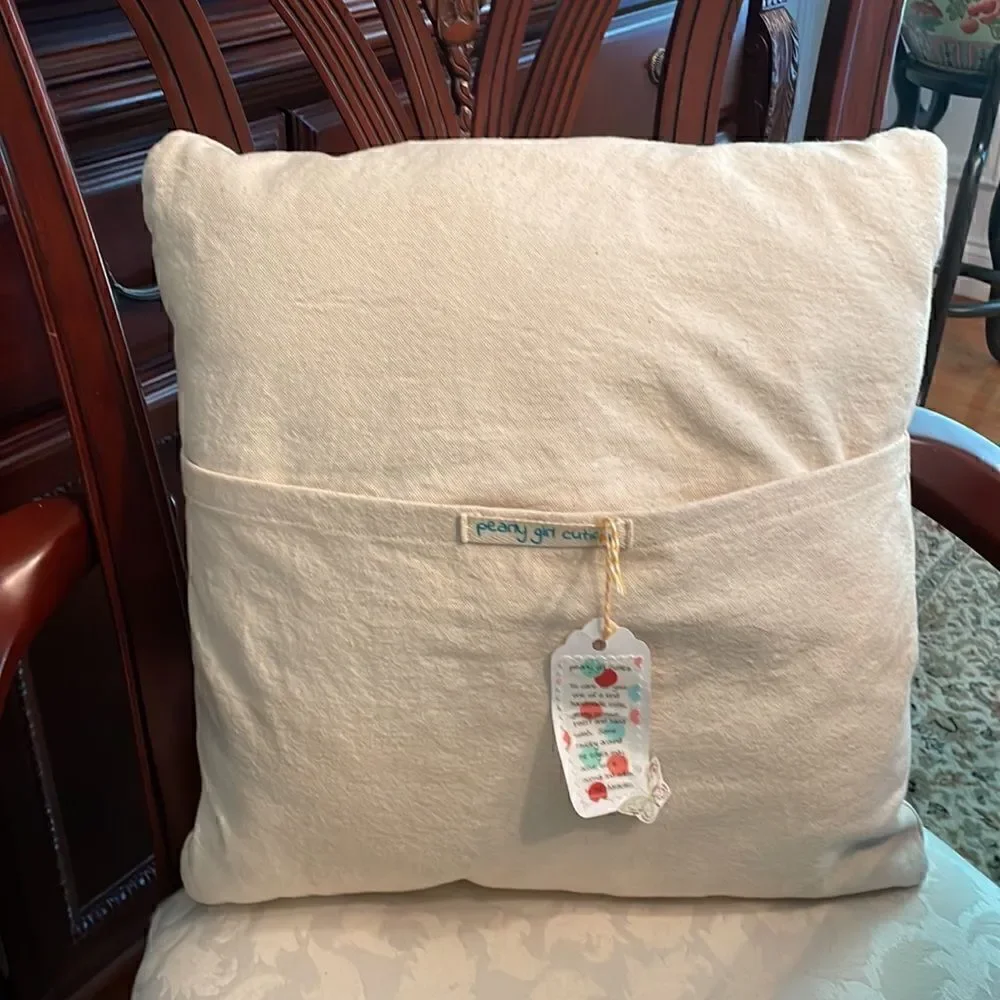 Pearly Girl Cutie Handmade Pillow/Cover - NWT